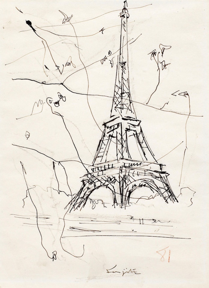 Tour Eiffel by Leonard Tsuguharu Foujita