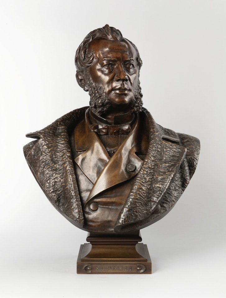 BUST OF E. J. MENIER by Albert-Ernest Carrier-Belleuse