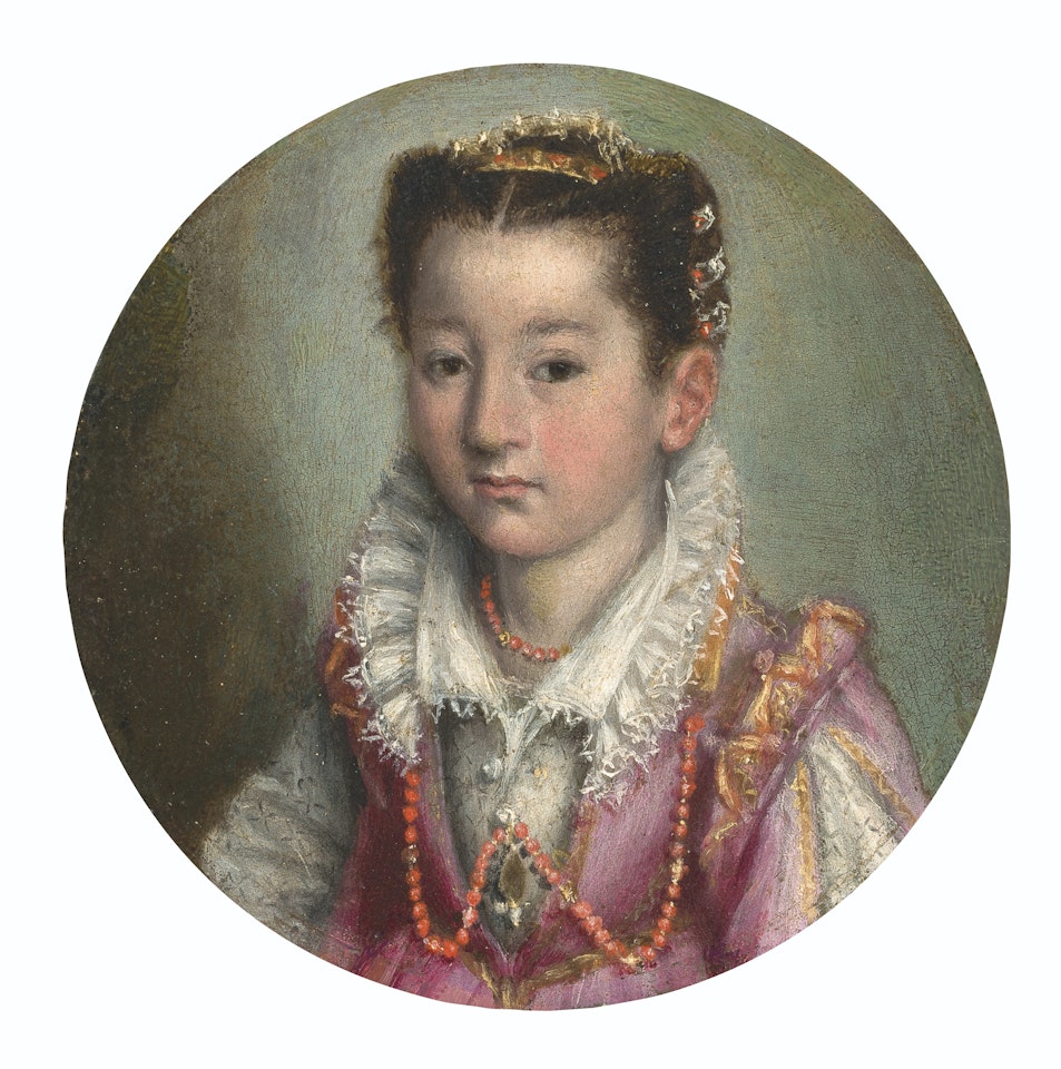 Portrait of a young girl, bust-length by Lavinia Fontana