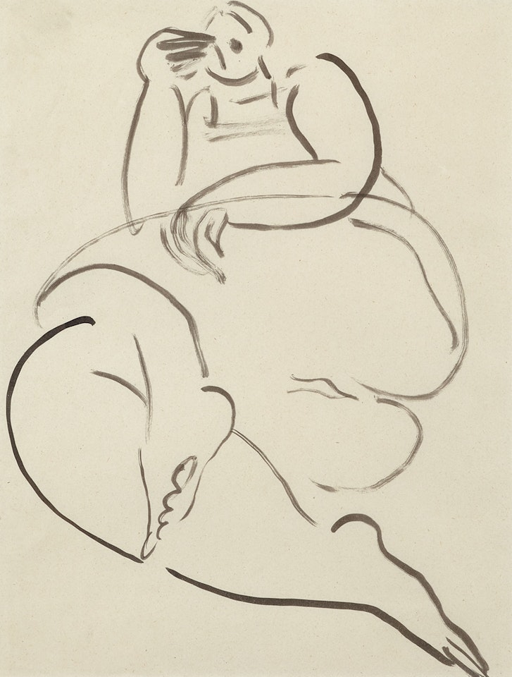 Lying Woman by Sanyu