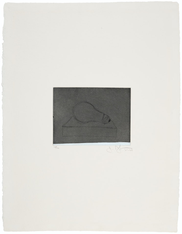 Light Bulb, from 1st Etchings, 2nd State by Jasper Johns