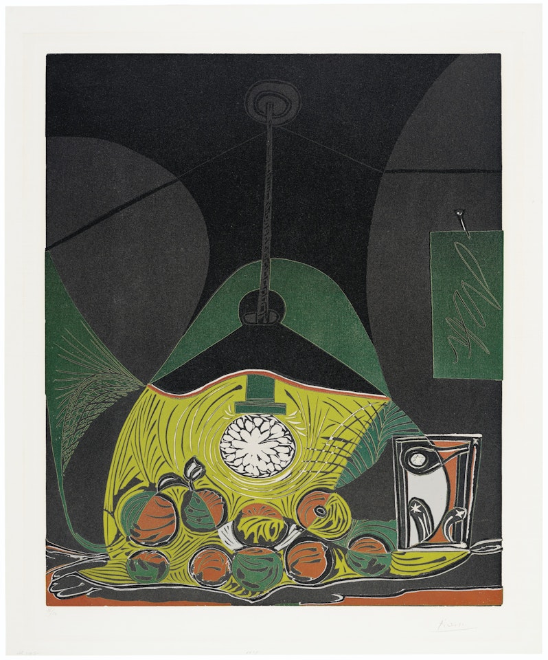 Nature morte sous la lampe by Pablo Picasso