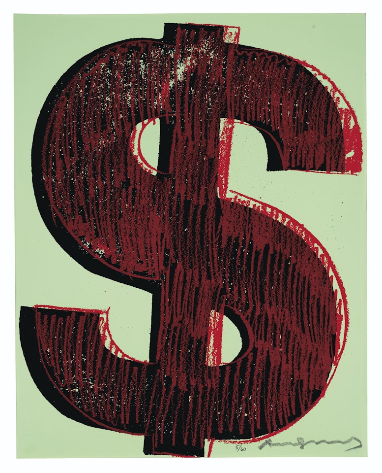 $ (1): one print by Andy Warhol