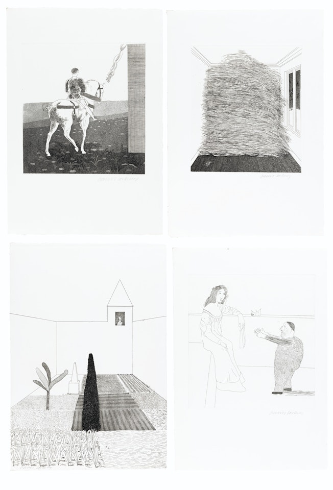Illustrations for Six Fairy Tales from the Brothers Grimm by David Hockney