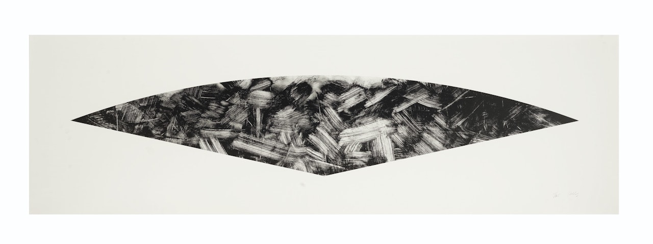 Dark Gray Curve (State I) by Ellsworth Kelly
