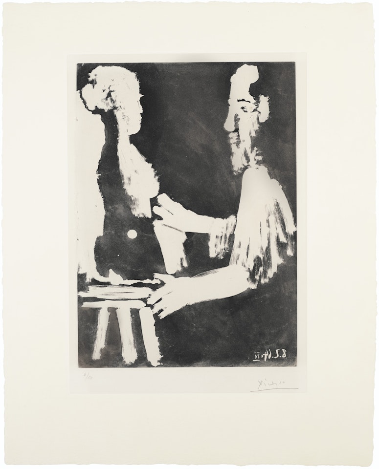 Sculpteur au travail, from Sable mouvant by Pablo Picasso