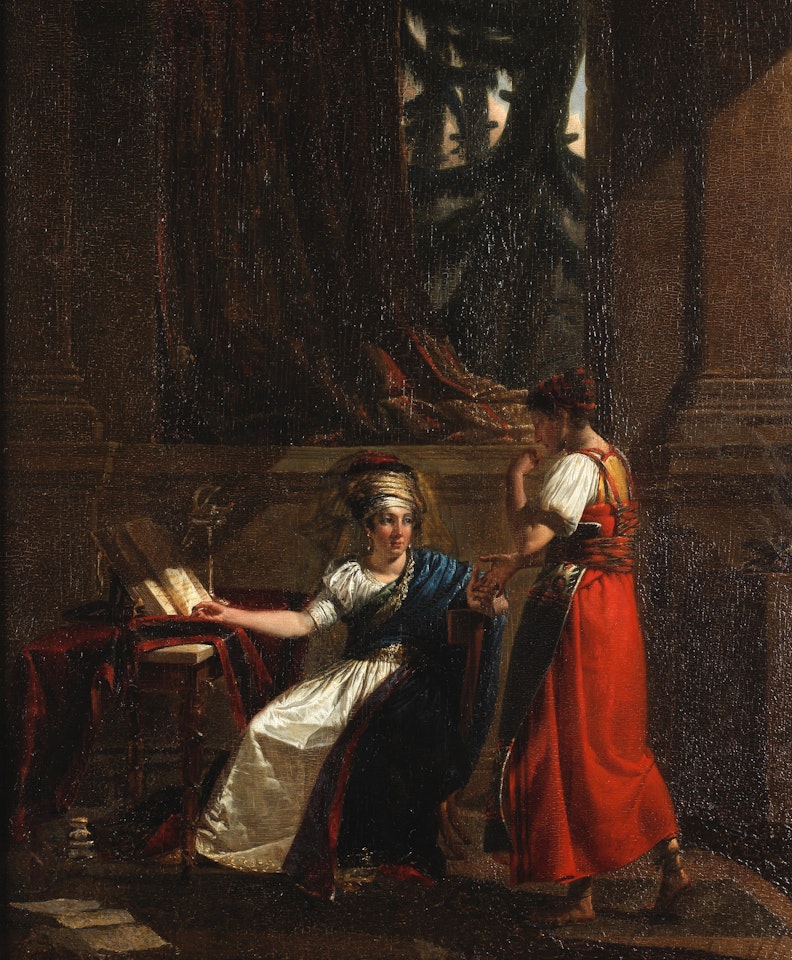 Two women in an interior by French School