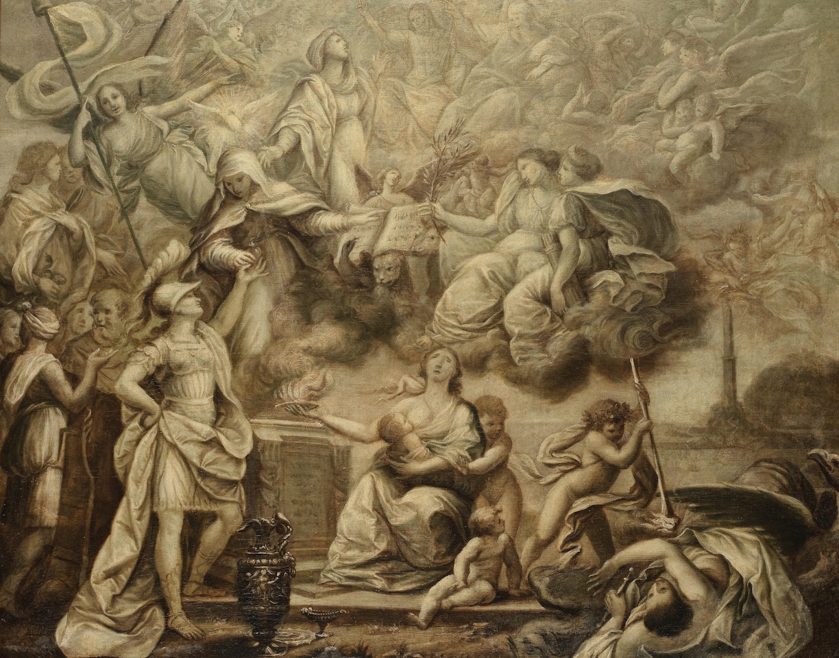 An Allegory of the Triumph of the Word of God by Roman School