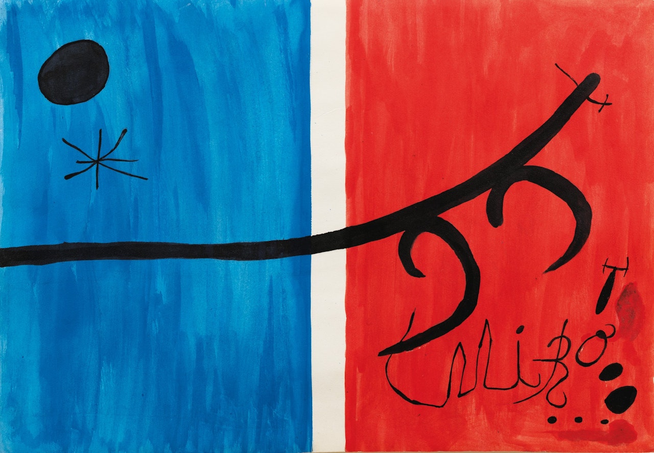 ETUDE POUR "EL VOL DE L'ALOSA" by Joan Miró