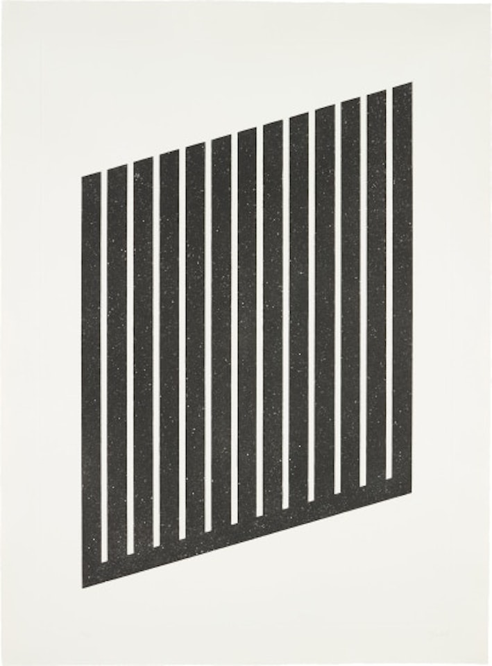 Untitled: one plate by Donald Judd
