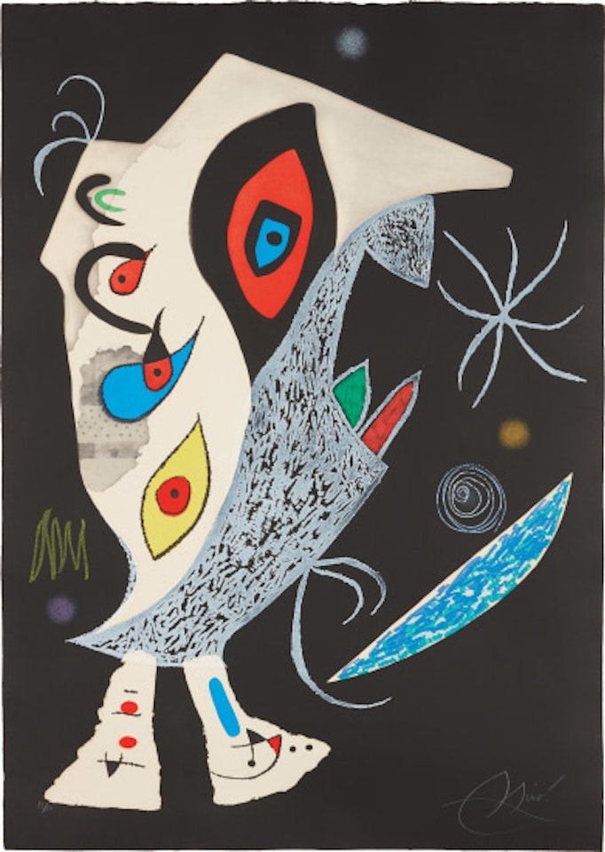 Barbare dans la nuit (Barbarian in the Night) by Joan Miró