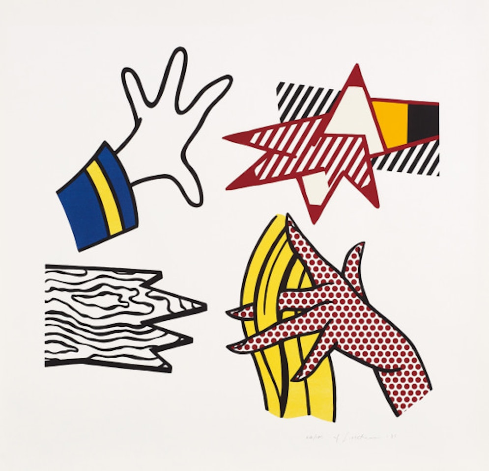 Study of Hands by Roy Lichtenstein