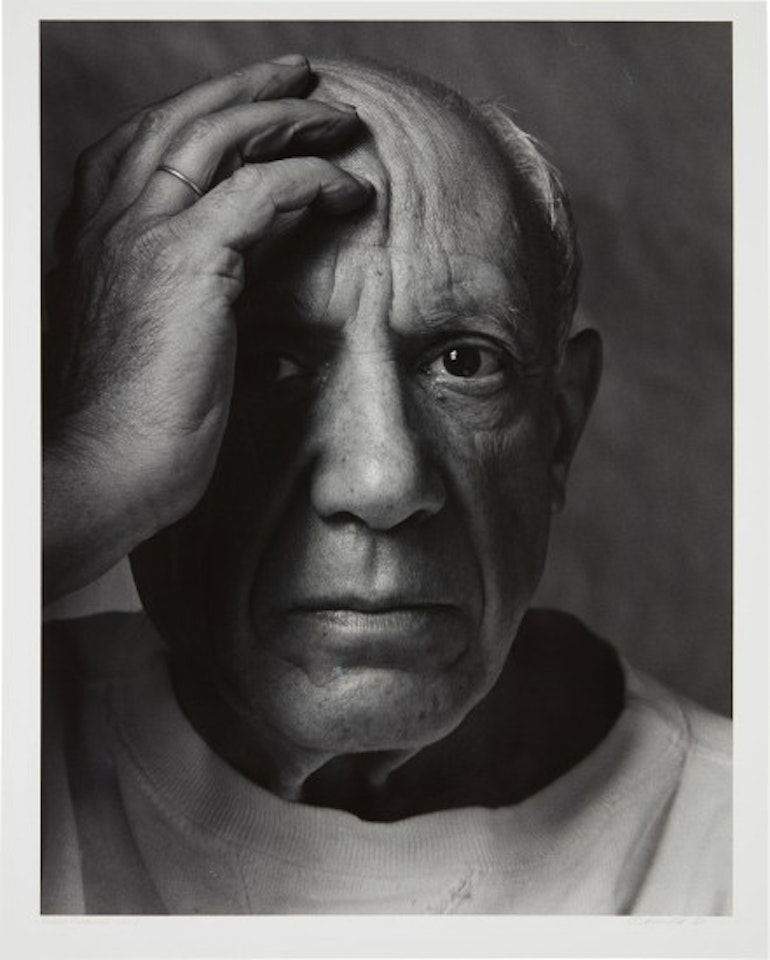 Pablo Picasso, Vallauris, France by Arnold Newman