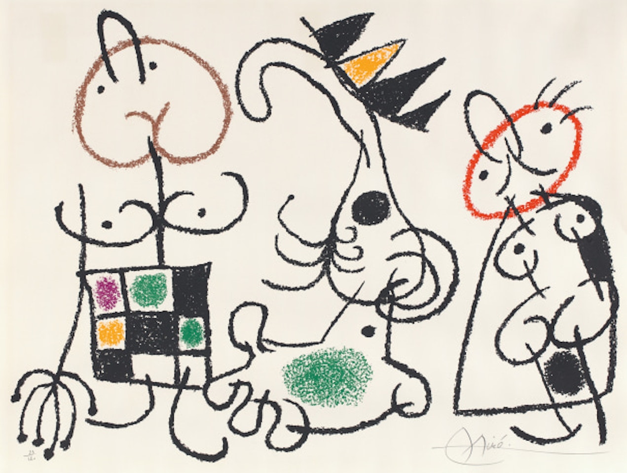 Ubu aux Baleares (Ubu in the Balearic Islands): plate 15 by Joan Miró