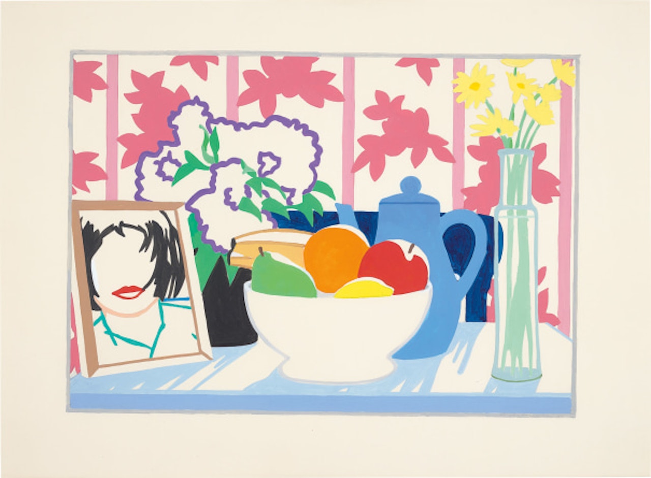 Study for Still Life with Fruit, Daisies and Monica by Tom Wesselmann