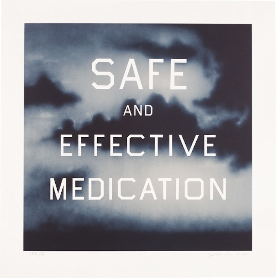 Safe and Effective Medication by Ed Ruscha
