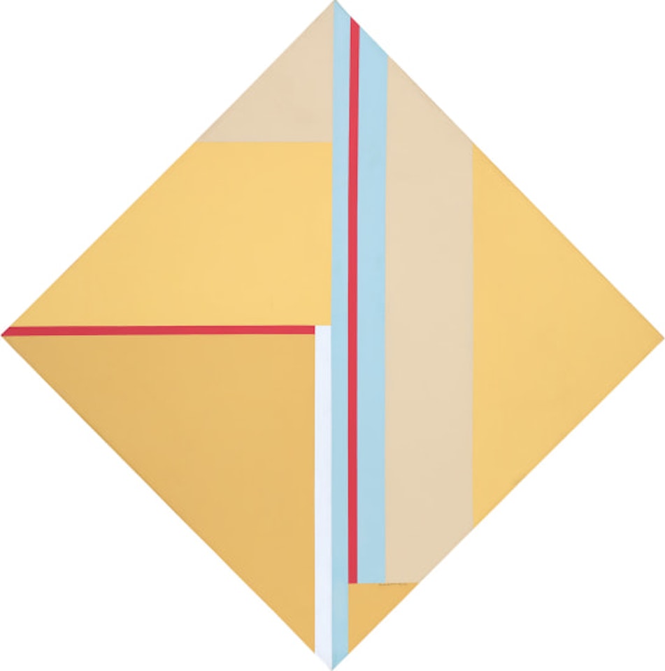 Yellow Diamond with Red and Blue by Ilya Bolotowsky