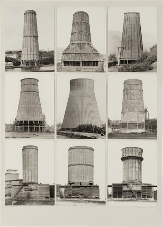 Kühltürme, Beton by Bernd & Hilla Becher