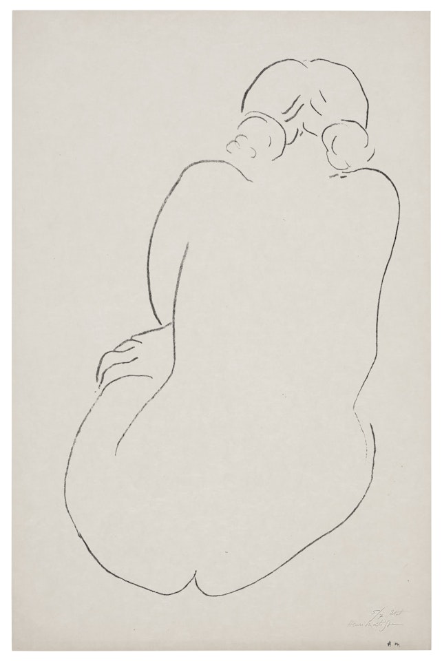 Nu assis, vu de dos by Henri Matisse