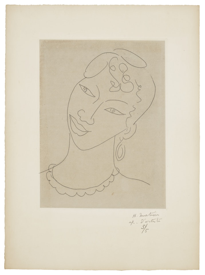 Martiniquaise: one plate by Henri Matisse