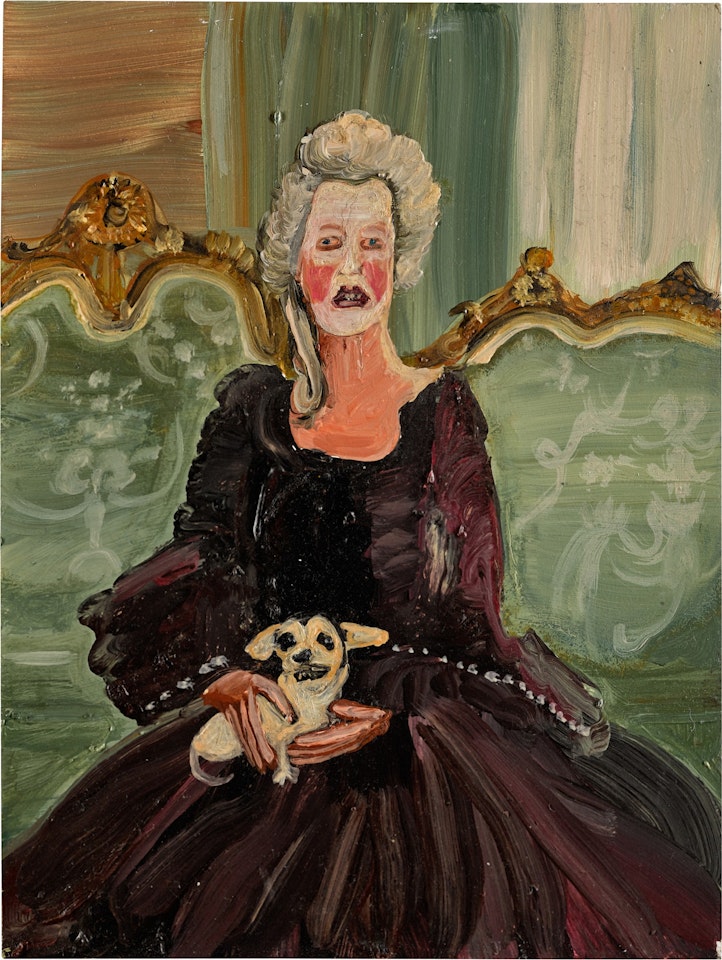 UNTITLED (LADY WITH A DOG) by Genieve Figgis