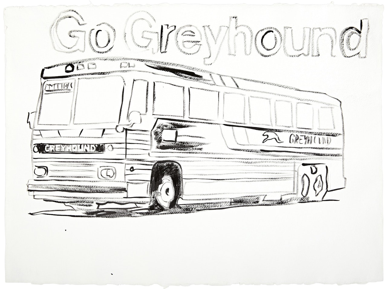 GO GREYHOUND by Andy Warhol