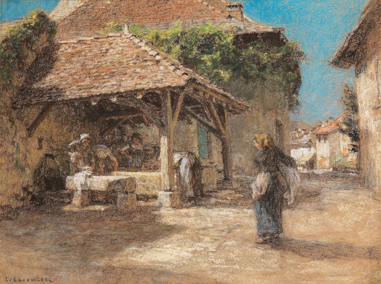 Lavoir du Bourget by Léon Augustin Lhermitte