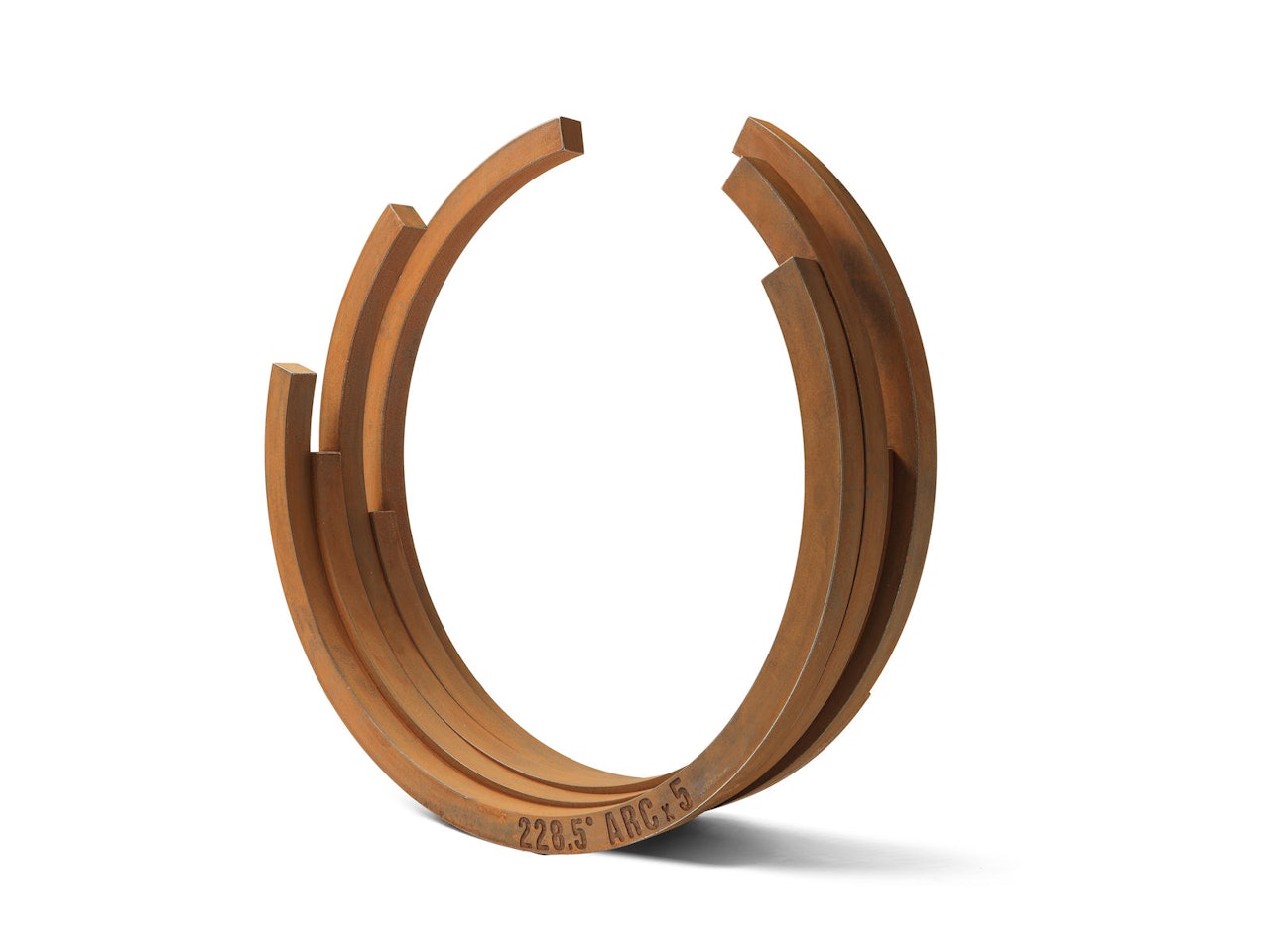 228.5˚ Arc x 5 by Bernar Venet