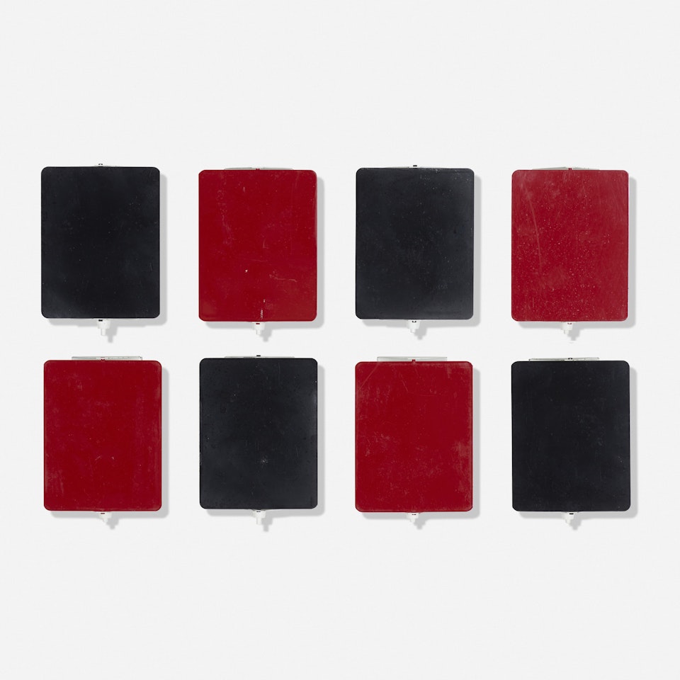 wall sconces, set of eight by Charlotte Perriand