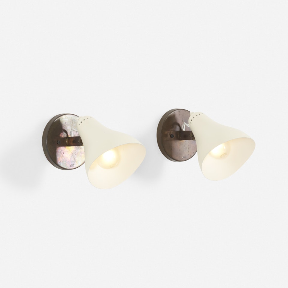 sconces model 18, pair by Gino Sarfatti