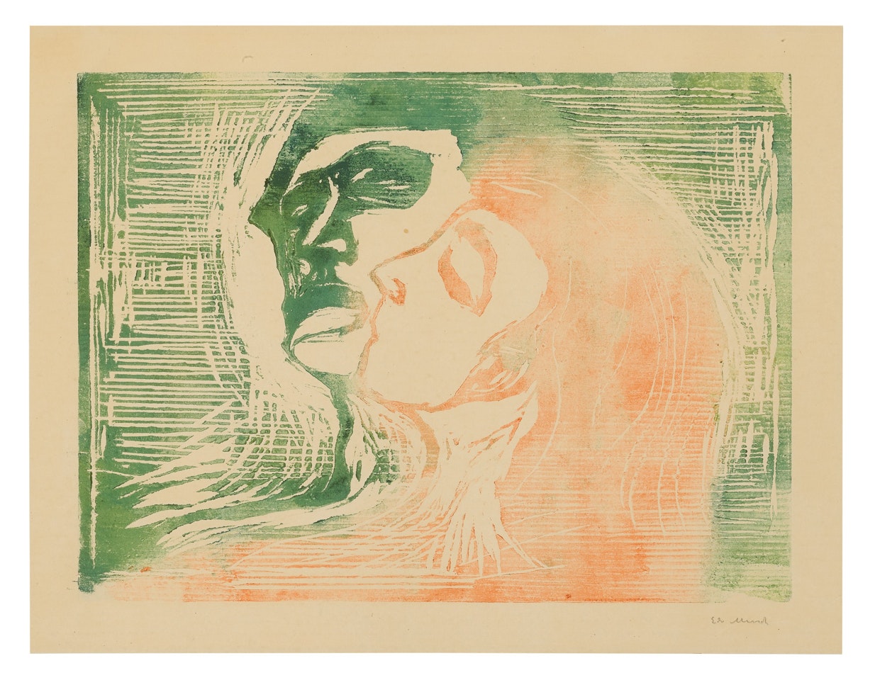 HEAD BY HEAD (SCH. 230; W. 268) by Edvard Munch