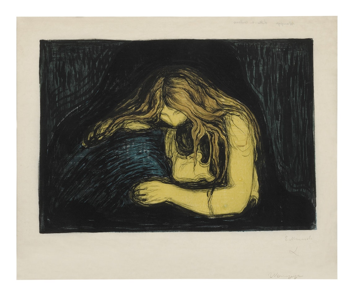 VAMPIRE II (SCH. 34; W. 41) by Edvard Munch