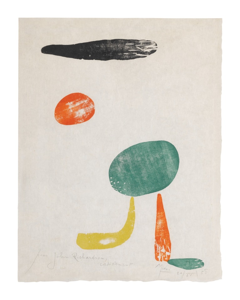 A TOUTE ÉPREUVE: ONE PLATE (D. 175) by Joan Miró