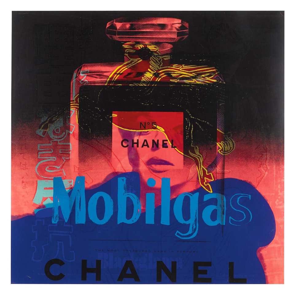 ADS / CHANEL / REBEL / MOBIL / BLACKGLAMA by Andy Warhol