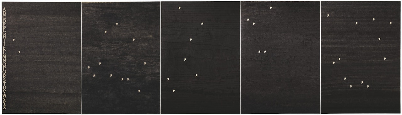 Il progressivo svanire della consuetudine (The progressive disappearance of habit) by Alighiero Boetti