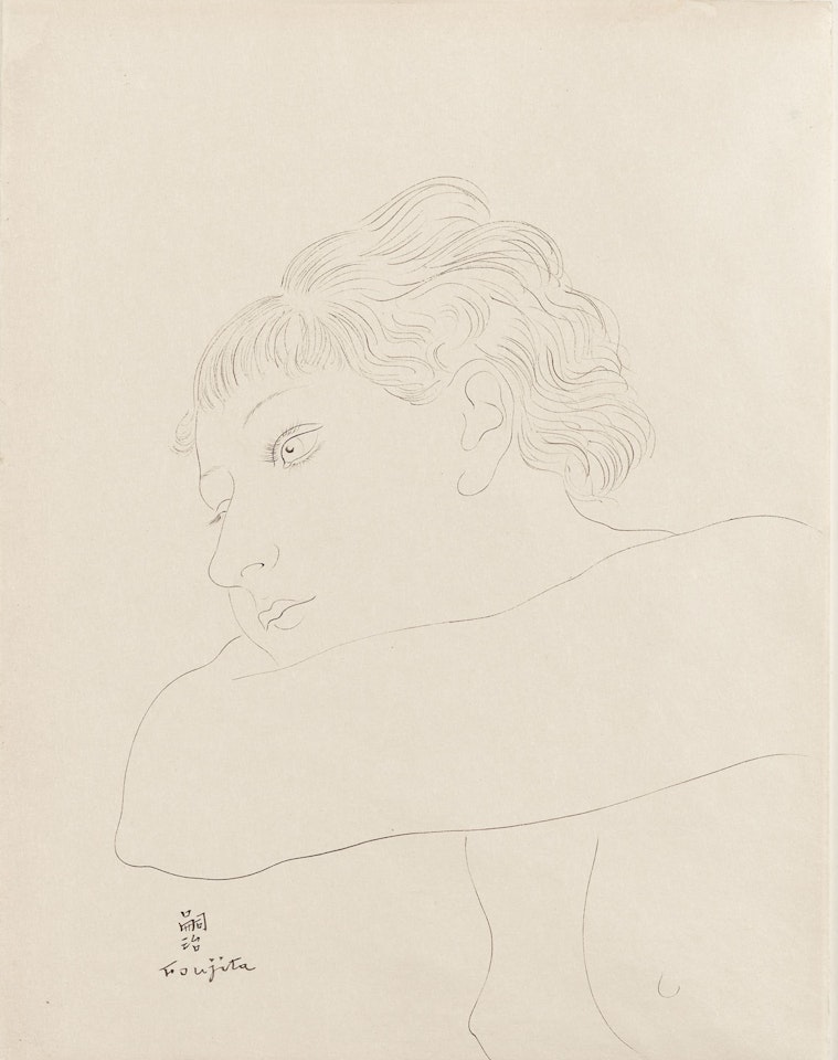 Youki accoudée by Leonard Tsuguharu Foujita
