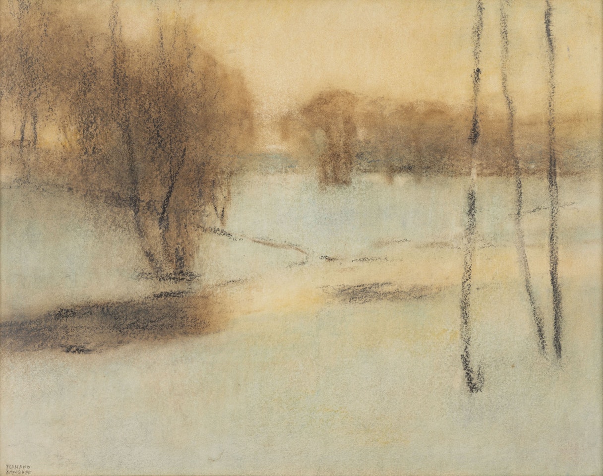 Paysage de neige by Fernand Khnopff