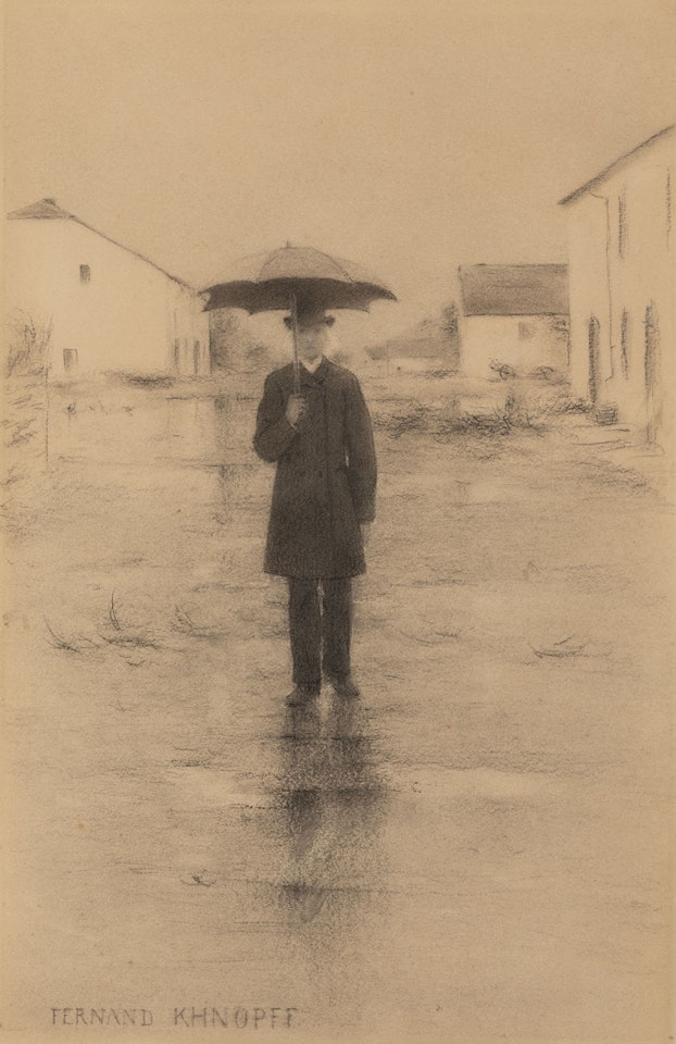 Le Procureur général ou Portrait d'Edmond Picard ou Le Parapluie by Fernand Khnopff