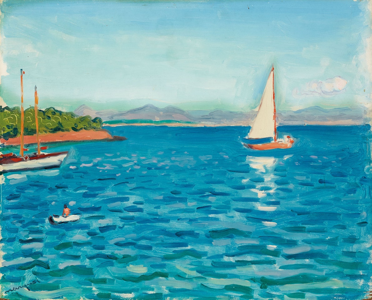 Voiliers à Porquerolles by Albert Marquet