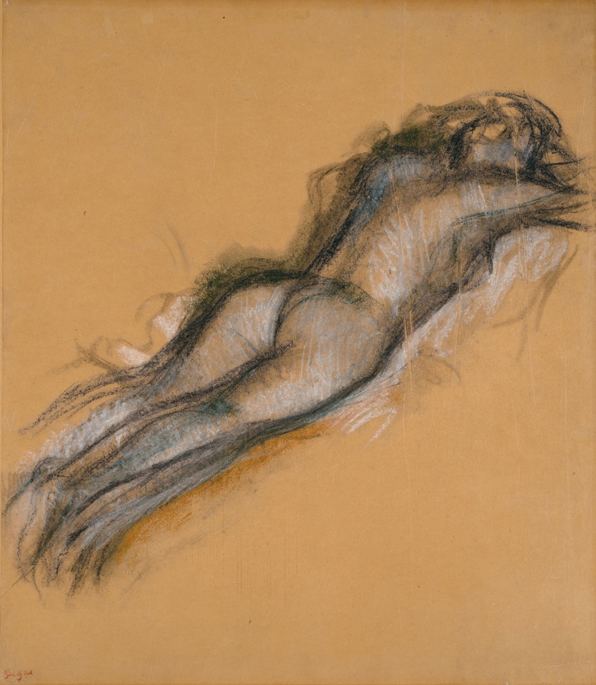 Femme nue couchée by Edgar Degas