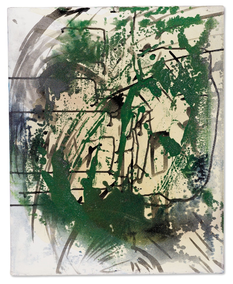 Farbprobe (Eisenglimmer, Chromoxyd) (Colour Test (Iron Mica, Chromium Oxide)) by Sigmar Polke
