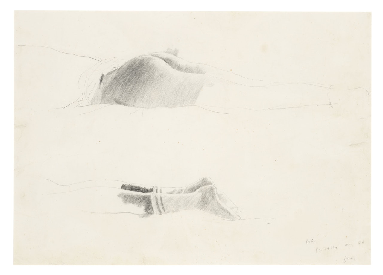 Peter, Berkeley (Study for The Room, Tarzana) by David Hockney