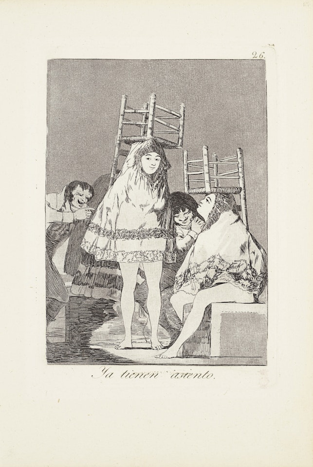They've already got a seat (Ya tienen asiento)  Plate 26 from: Los Caprichos by Francisco José de Goya