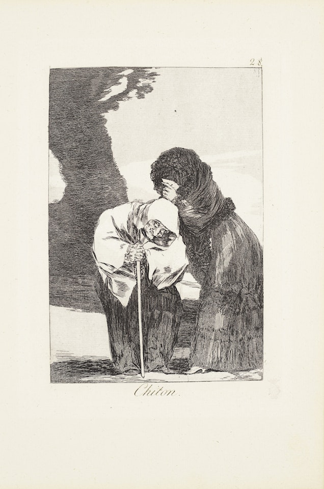 Hush (Chiton) Plate 28 from: Los Caprichos by Francisco José de Goya
