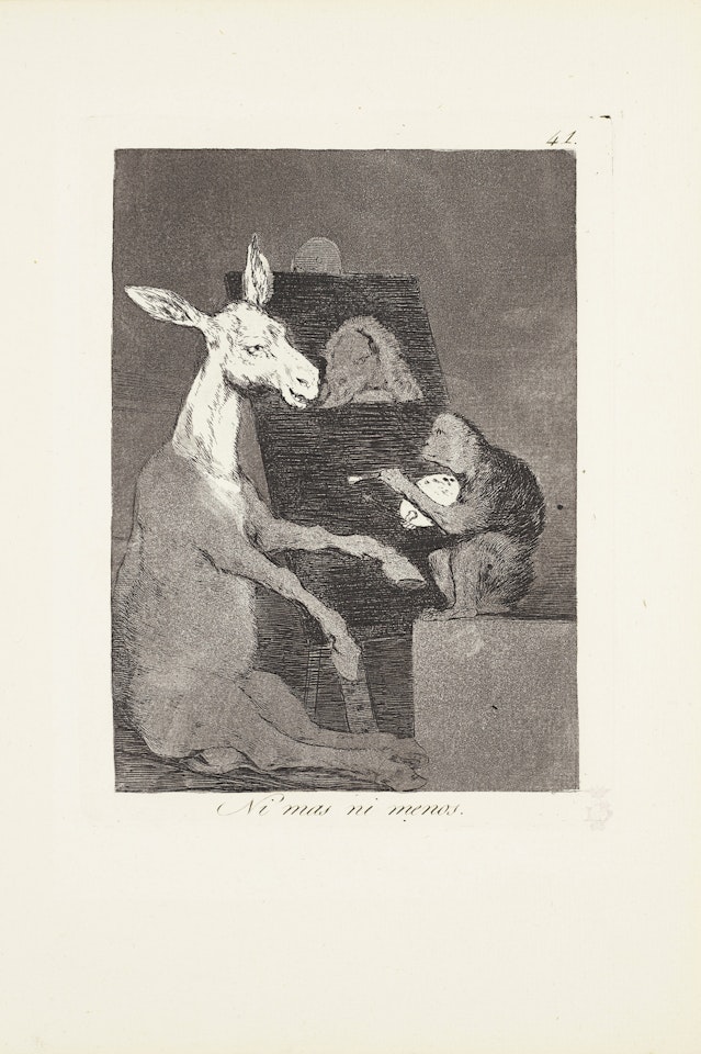 Neither more nor less (Ni mas ni menos) Plate 41 from: Los Caprichos by Francisco José de Goya