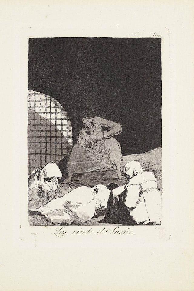 Sleep overcomes them (Las rinde el Sueño) Plate 34 from: Los Caprichos by Francisco José de Goya