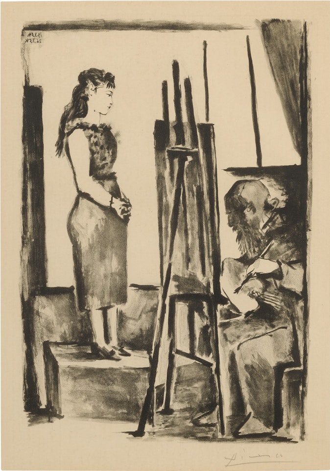 LA POSE HABILLÉE (B. 764; M. 257) by Pablo Picasso