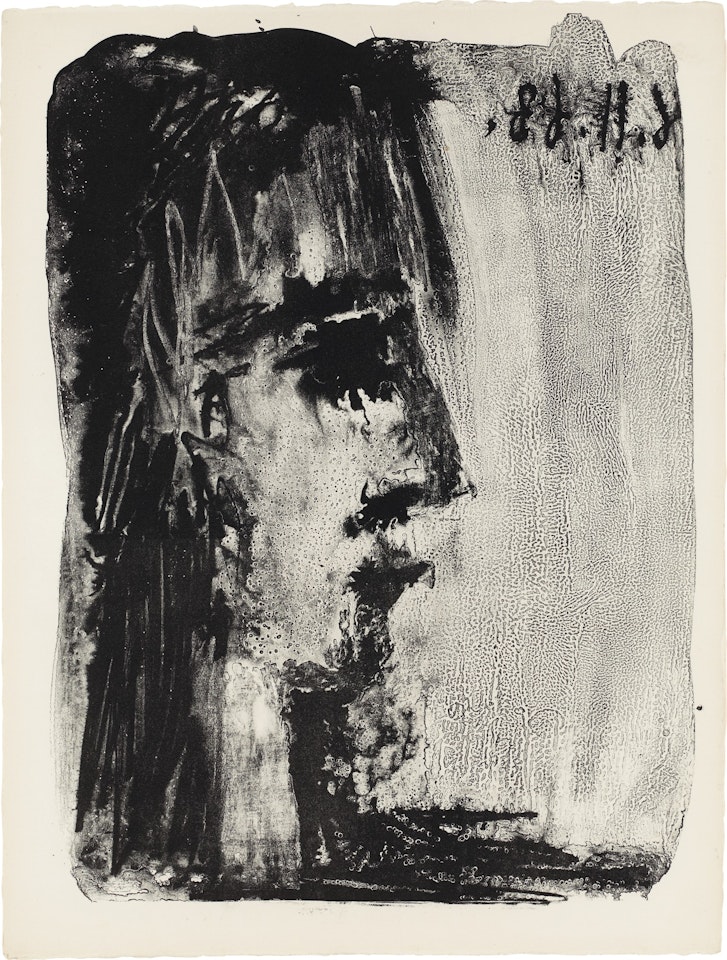 TÊTE DE FEMME DE PROFILE A DROITE (M. 394) by Pablo Picasso