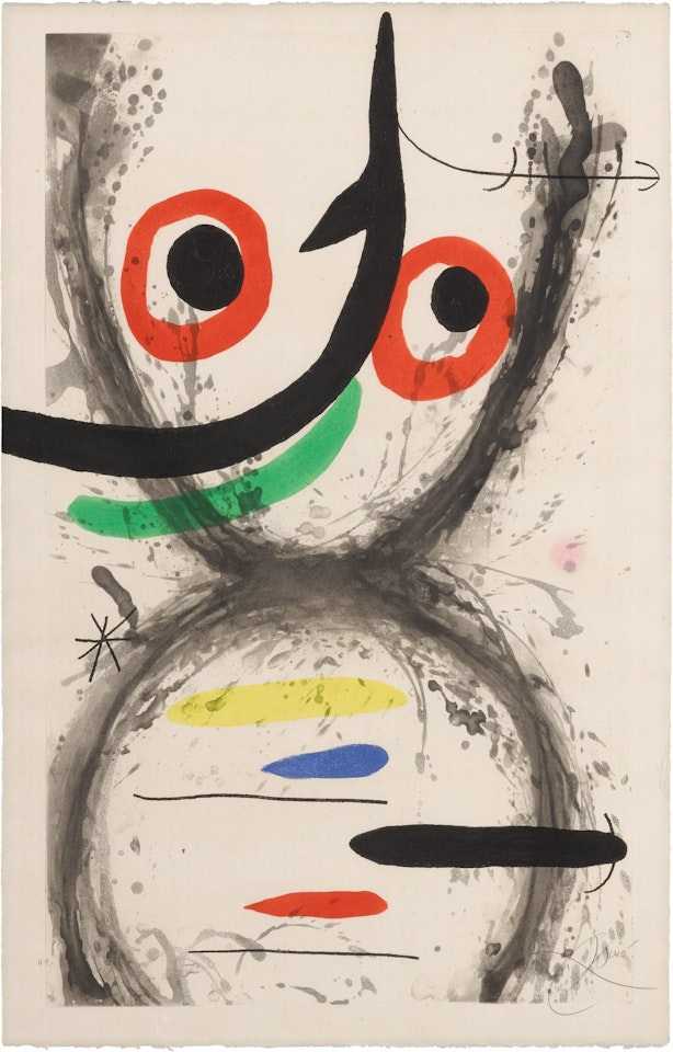 PRISE À L'HAMEÇON (D. 515) by Joan Miró