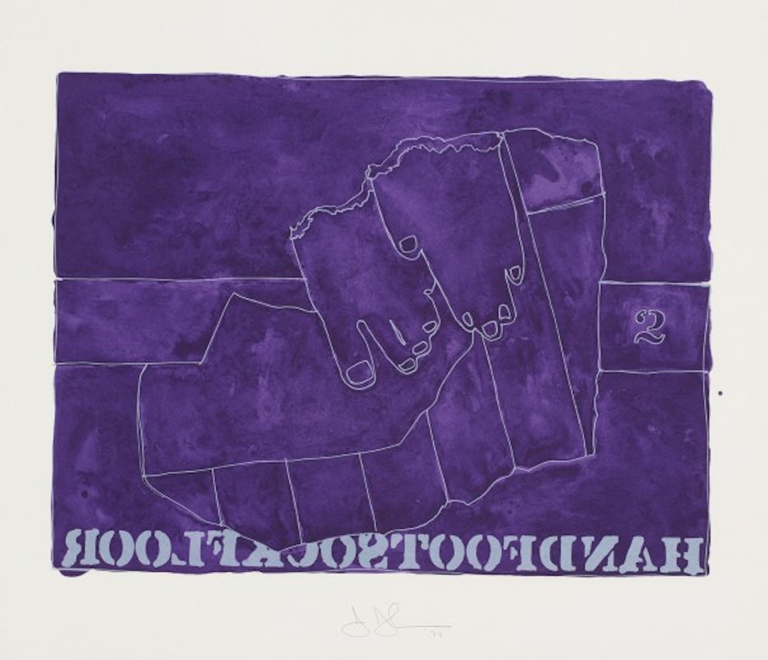 Handfootsockfloor, from Casts from Untitled by Jasper Johns